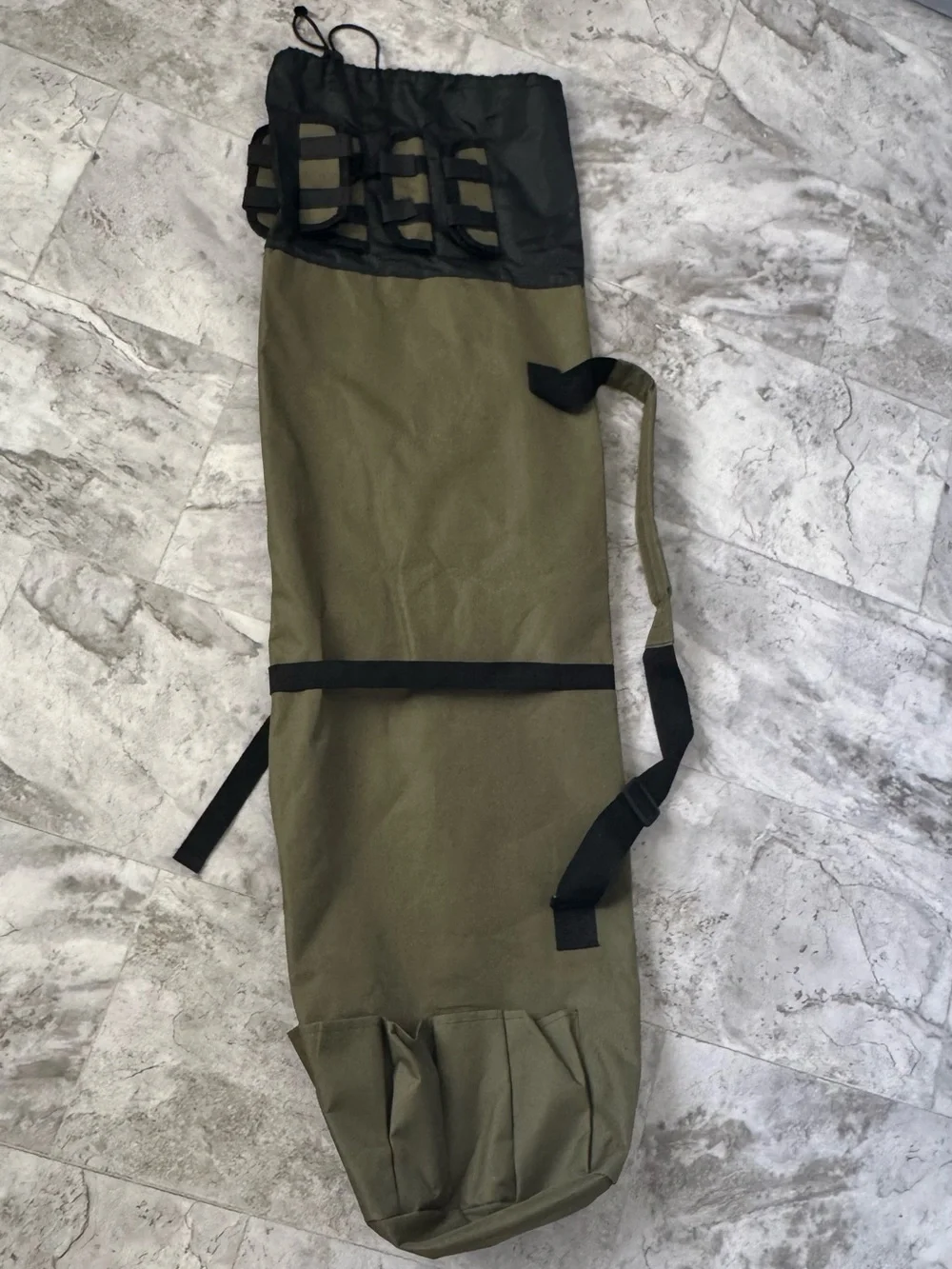 Olive Green Tactical hunting/fishing Gear Bag with Black Accents